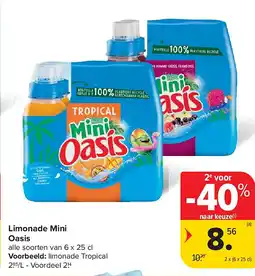 Carrefour Limonade Mini Oasis aanbieding