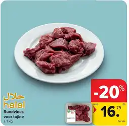 Carrefour Rundvlees voor tajine aanbieding