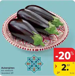 Carrefour Aubergines aanbieding