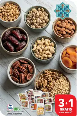 Carrefour Noten en gedroogde vruchten Carrefour en Carrefour Bio aanbieding