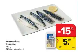 Carrefour Makreelfi lets Delpierre aanbieding