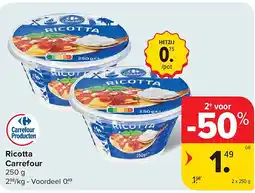Carrefour Ricotta Carrefour aanbieding