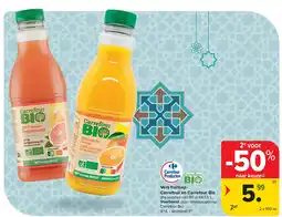 Carrefour Vers fruitsap Carrefour en Carrefour Bio aanbieding