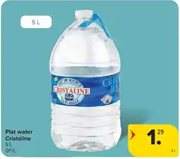 Carrefour Plat water Cristaline aanbieding