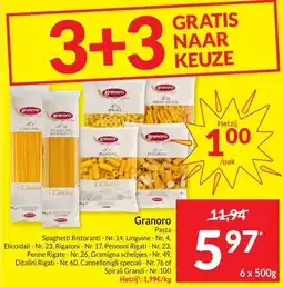 Intermarché Granoro Pasta aanbieding