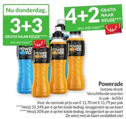 Intermarché Powerade Isotone drank aanbieding