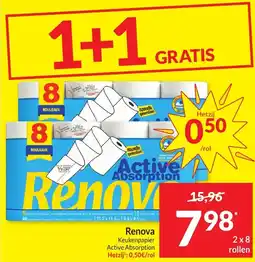 Intermarché Renova Keukenpapier Active Absorption aanbieding