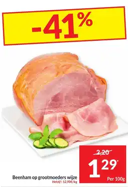 Intermarché Beenham op grootmoeders wijze aanbieding