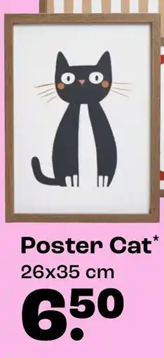 Kwantum Poster Cat aanbieding