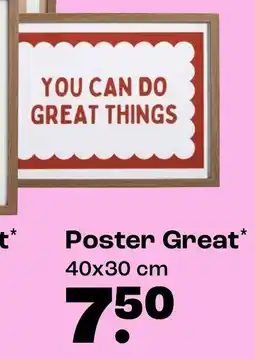 Kwantum Poster Great aanbieding