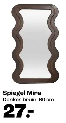 Kwantum Spiegel Mira Donker bruin aanbieding