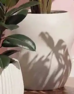 Kwantum Bloempot Pinet Off-white aanbieding