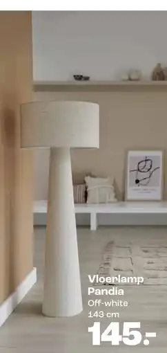 Kwantum Vloerlamp Pandia Off-white aanbieding