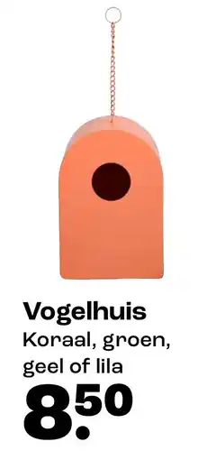 Kwantum Vogelhuis Koraal, groen, geel of lila aanbieding