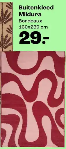 Kwantum Buitenkleed Mildura Bordeaux aanbieding