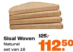 Kwantum Sisal Woven Naturel aanbieding
