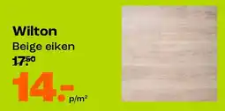 Kwantum Wilton laminaat Beige eiken aanbieding