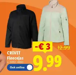 Lidl Crivit fleecejas aanbieding