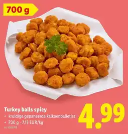 Lidl Turkey balls spicy aanbieding