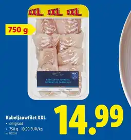Lidl Kabeljauwfilet XXL aanbieding