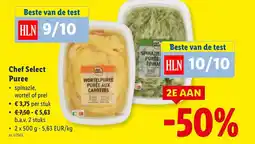 Lidl Chef Select Puree aanbieding