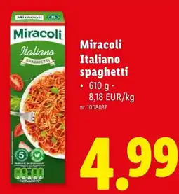 Lidl Miracoli Italiano spaghetti aanbieding