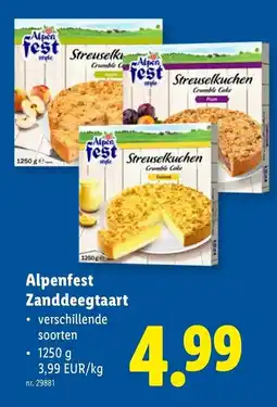 Lidl Alpenfest Zanddeegtaart aanbieding
