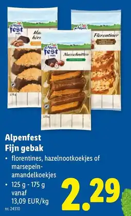 Lidl Alpenfest Fijn gebak aanbieding