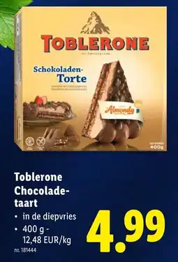 Lidl Toblerone Chocoladetaart aanbieding