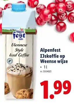 Lidl Alpenfest IJskoffie op Weense wijze aanbieding