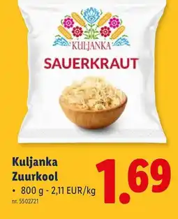 Lidl Kuljanka Zuurkool aanbieding
