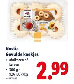 Lidl Nostia Gevulde koekjes aanbieding