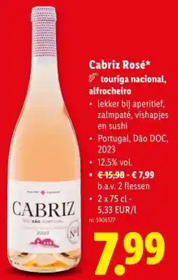 Lidl Cabriz Rosé aanbieding
