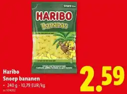 Lidl Snoep bananen aanbieding