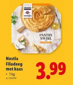 Lidl Filodeeg met kaas aanbieding