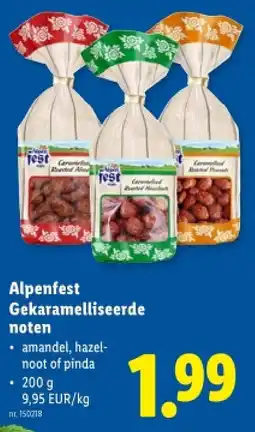 Lidl Gekaramelliseerde noten aanbieding