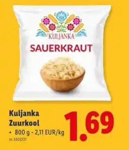 Lidl Zuurkool aanbieding