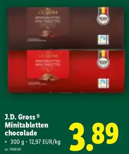 Lidl Minitabletten chocolade aanbieding