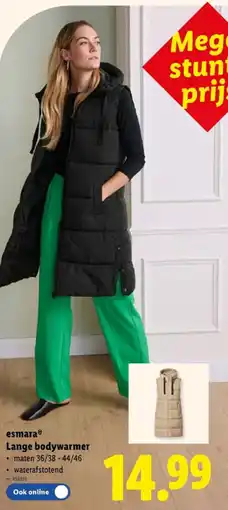 Lidl Lange bodywarmer aanbieding