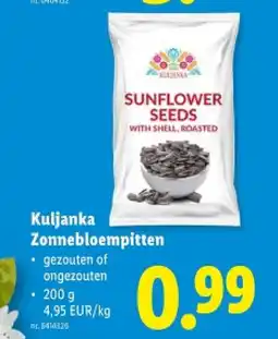 Lidl Zonnebloempitten aanbieding