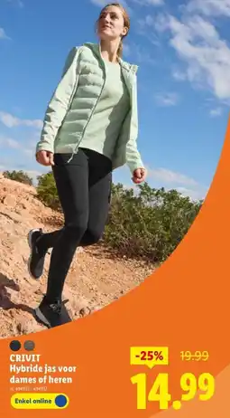 Lidl Hybride jas voor dames of heren aanbieding
