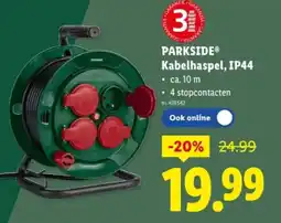 Lidl Kabelhaspel, IP44 aanbieding