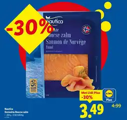 Lidl Gerookte Noorse zalm aanbieding