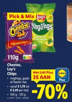 Lidl Cheetos, Lay's Chips aanbieding