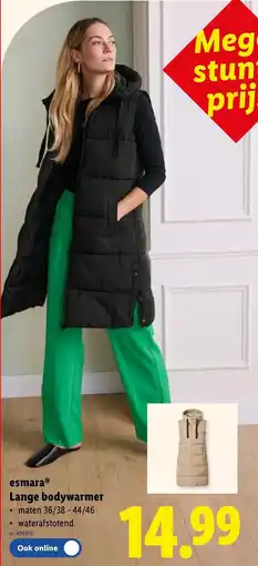 Lidl Esmara Lange Bodywarmer aanbieding