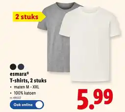 Lidl Esmara T-shirts aanbieding