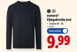 Lidl esmara Fijngebreide trui aanbieding