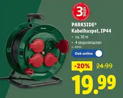 Lidl Parkside Kabelhaspel, IP44 aanbieding