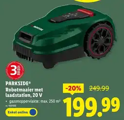 Lidl Parkside Robotmaaier met Laadstation aanbieding