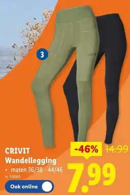 Lidl Crivit Wandellegging aanbieding